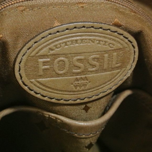 FOSSIL KEY-PER Fabric Leather Large FOLD OVER Bag - Picture 13 of 13